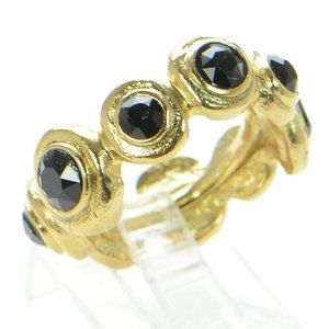 100% Authentic! Oscar de la Renta Crystal Gumdrop Single Band Ring